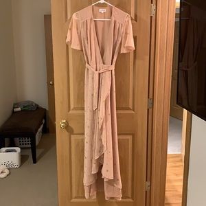 Privacy Please Wrap Dress - Stars